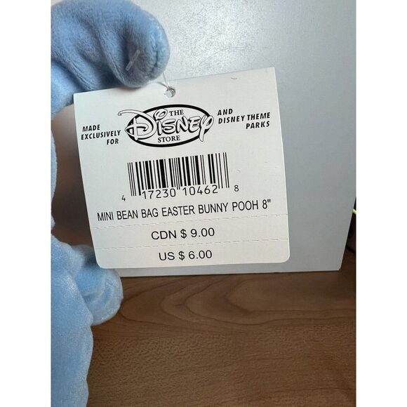 WINNIE THE POOH AS EASTER BUNNY Mini Bean Bag Plush - Picture 4 of 7